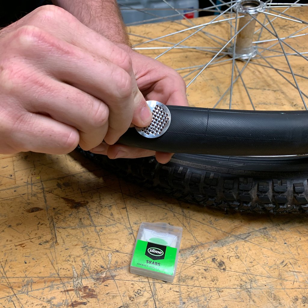 Mini parche autoadhesivo para neumáticos de bicicleta sin